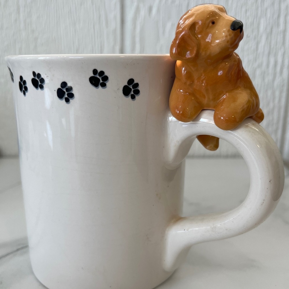 Big Sky Carvers Canine Kitchen Collection Golden Retriever Dog‎ Paw MUG 2001